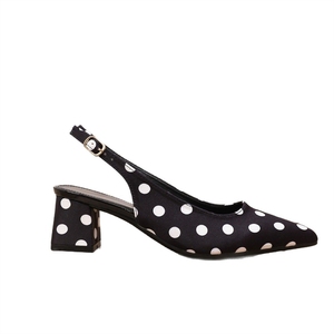 <span class=keywords><strong>Zapatos</strong></span> de Tacón Cuadrado con Punta en Pico y Diseño de Puntos para <span class=keywords><strong>Mujer</strong></span> - <span class=keywords><strong>Zapatos</strong></span> Casuales de Oficina - Product Image 5