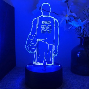 Veilleuse LED 3D pour joueur de basket-ball <span class=keywords><strong>Kobe</strong></span> <span class=keywords><strong>Bryant</strong></span> Jersey Sport - Product Image 4