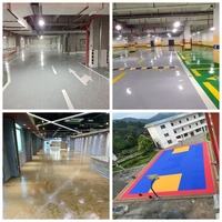Revêtement de sol époxy auto-nivelant, sûr, résistant à l'usure, décoratif ou crème, peinture époxy auto-nivelante pour sols