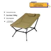 Chaise pliante inclinable en aluminium à hauteur réglable, grande chaise de pêche en tissu Oxford, pour extérieur, voyage, parc, loisirs, camping, plage