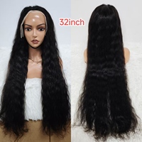 Promoción Letsfly: Pelucas de Cabello Humano Virgen 100% Natural, 13x4 con Frente de Encaje, 11A, 26-32 Pulgadas, Color 1B, 320 Gramos, Precio de Mayoreo: $185