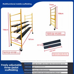 Moderne multifunktion ale <span class=keywords><strong>mobile</strong></span> Gerüst hocker leiter Neue bequeme Haus renovierung Konstruktion zubehör Verdickter Stahl - Product Image 2