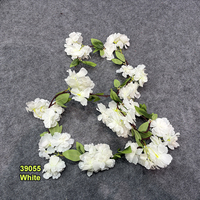 Fleurs artificielles de cerisier suspendues colorées, longueur 180 cm, faible MOQ