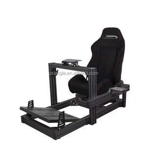 Cockpit de simulation de course personnalisé avec structure en aluminium 4080, triple écran, pour jeux de rallye virtuels SC - Product Image 1