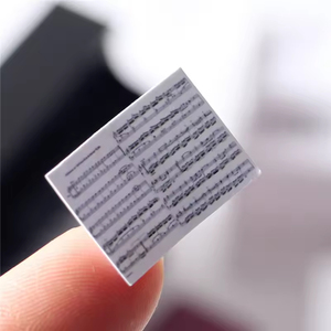 Mini <span class=keywords><strong>piano</strong></span> noir/blanc pour maison de poupée, modèle de meubles miniatures Ob11, <span class=keywords><strong>piano</strong></span> droit et tabouret de <span class=keywords><strong>piano</strong></span>, ensembles de partitions musicales - Product Image 6