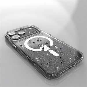 Funda Transparente Magnética con Brillantina para <span class=keywords><strong>iPhone</strong></span> 17 Pro Max 17 Air, Resistente a Golpes y Caídas - Product Image 2