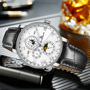 Orologio da Uomo alla Moda, Nuovo Prodotto con Calendario a Tre Quadranti e <span class=keywords><strong>Stelle</strong></span> e Luna sul Quadrante Frontale - Product Image 2