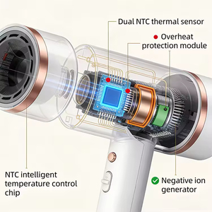 Estuche de Cuero para <span class=keywords><strong>Secador</strong></span> de Pelo Nural HD 16, Calidad Original 1:1, para el Cuidado y Peinado del Cabello - Product Image 4