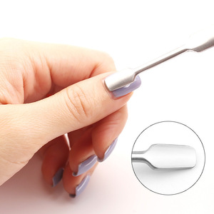 Palillo para oídos de acero inoxidable, tenedor para cutículas, removedor de cutículas, cortaúñas, herramienta de pedicura, recortador, queratómetro, raspador - Product Image 2