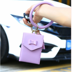 Instagram-famous wristband, car keychain, card <b>holder</b>, wristband hand sanitizer sleeve, leather storage bag, <b>document</b> card - Product Image 4