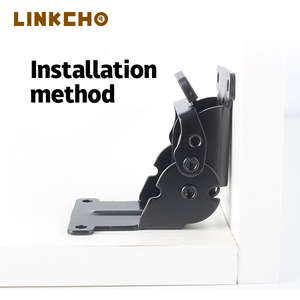 बेडरूम और अस्पताल के लिए लिंक 180 आयरन टेबल लेग हिंज, सेल्फ लॉकिंग ब्रैकेट के साथ समायोज्य तह फर्नीचर का उपयोग करें - Product Image 4