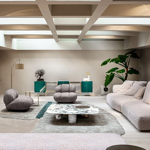 Lounge Fancy Juegos de sala de estar seccionales Sofá de dos plazas Tela Moderno Precio bajo Sofá largo Muebles para el hogar - Product Image 1