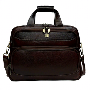 Custom Brand Logo Printed Girls Fashionable Genuine Leather Anti-Theft Waterproof Large Capacity Laptop Messenger Sling Durable - Product Image 5