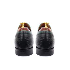 حذاء رسمي من الجلد للمناسبات, حذاء رسمي من الجلد مناسب للحفلات وحفلات الزفاف ، أسود فاخر من البروغ ، حذاء أكسفورد - Product Image 2