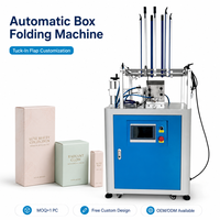 Machine automatique de pliage de boîtes à verrouillage, formage et emballage de boîtes cadeaux cosmétiques, modèle 2026 HOT, machine automatique de pliage de boîtes en plastique