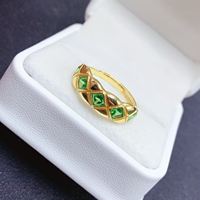 Fast Design Vintage Design 925 Sterling Silver Women's Wedding Ring Natural Tsavorite Engagement Wedding Gift