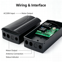Carte de commande à distance WIFI Tuya AC230V pour moteur central de volet roulant