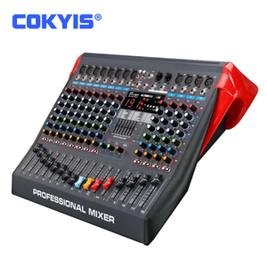Consola de Mezclas Estéreo Profesional de 12 Canales con Reproductor USB BT MP3, 7 Ecualizadores para Grabación en Ordenador, Estudio, Escenario, <span class=keywords><strong>DJ</strong></span> - Product Image 1