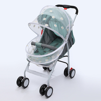 Moustiquaire pour poussette bébé, broderie florale d'été, fabrication sur mesure
