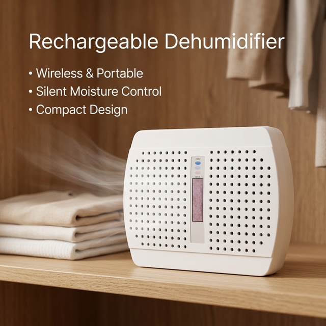 Renewable with Cordless Safe Mini Portable Dehumidifier Eco-friendly Dehumidifier in Closet