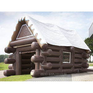 Cabane <span class=keywords><strong>gonflable</strong></span> de Père Noël de 8x5 mètres avec impression numérique complète, fabriquée en Chine par un fabricant de tentes gonflables - Product Image 5