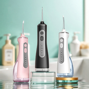 Hydrocureur portable sans <span class=keywords><strong>fil</strong></span> rechargeable personnalisable avec réservoir d'eau de 300 ml pour le nettoyage buccal, 4 modes, <span class=keywords><strong>fil</strong></span> <span class=keywords><strong>dentaire</strong></span> - Product Image 3