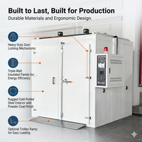 Four de séchage industriel automatique personnalisé en acier inoxydable à air forcé, grande capacité, fours de traitement thermique par lots pour l'industrie
