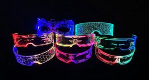 Gafas de aumento LED con colores cambiables iluminados Máscara de fiesta de disfraces de DJ Rendimiento Rave Productos promocionales EL - Product Image 6