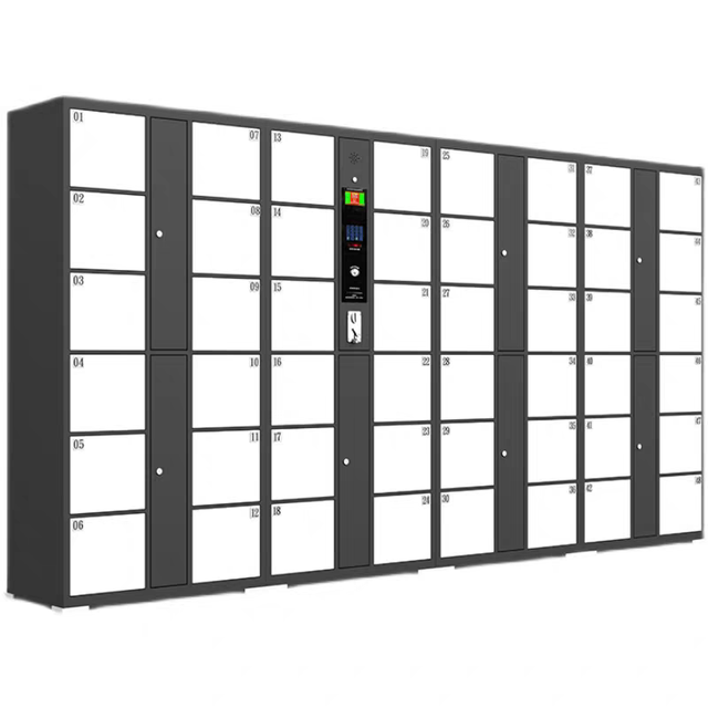 Smart Electronic Locker with Automatic Unlock System Outdoor Waterproof & Portable Metal Structure Assembled