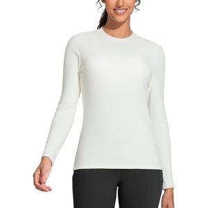 Camiseta térmica de manga larga con cuello redondo para mujer, ropa interior ajustada, ropa interior cálida para invierno - Product Image 3