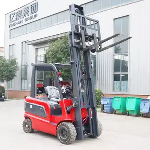 Obral kapasitas Forklift elektrik efisiensi tinggi 3 Ton 3.5 Ton Forklift elektrik 4 roda Forklift elektrik