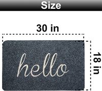 Tapis de porte brodé moderne, tapis en velours, support en TPR, technologie de broderie chinoise traditionnelle, durable, classique, beau