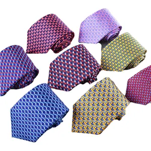 Одежда для мальчиков с мультяшными принтами, 7 раз 100 шелковые галстуки, принт с животными, галстуки, Китай (материк)
