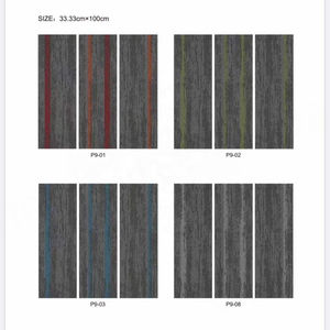 Alfombra de Oficina de PP de 100*33.33cm, Diseño Moderno Comercial, Revestimiento de PVC, Baldosas Comerciales Cuadradas - Product Image 4