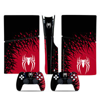 Autocollant coloré pour PS5 Slim, autocollant de protection pour console de jeu, protection pour manette PS5 pour Dualsense