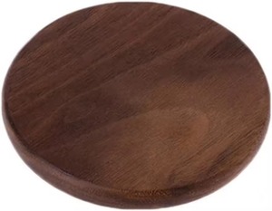 USA Warehouse Stackable <b>Bamboo</b> Wood Drink Coasters Coaster Sets with Walnut <b>Cup</b> Base for Bar Tea Beer <b>Coffee</b> Mats & Pads - Product Image 4