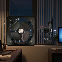 Ventilateur axial industriel mural 220V AC à roulement à billes, pales en fonte, 20 OEM/ODM pour refroidissement et évacuation des serres agricoles