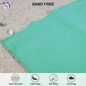 Juego <span class=keywords><strong>de</strong></span> Toallas <span class=keywords><strong>de</strong></span> Playa <span class=keywords><strong>de</strong></span> Microfibra Antimicrobiana <span class=keywords><strong>de</strong></span> Secado Rápido y Absorbente con Diseño Sólido, Lavables a Máquina, Tallas S/M/L/XL para Viajeros - Product Image 3