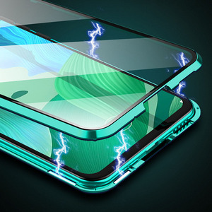 Custodia protettiva magnetica in metallo per <span class=keywords><strong>Xiaomi</strong></span> 14 pro 13T hongmi 9 <span class=keywords><strong>9A</strong></span> 9C custodia in vetro doppia faccia MPC02 - Product Image 2