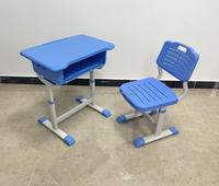 Chaise de bureau en plastique PP à hauteur réglable pour étudiant unique de haute qualité au design moderne chaise d'école et ensemble de bureau pour étude