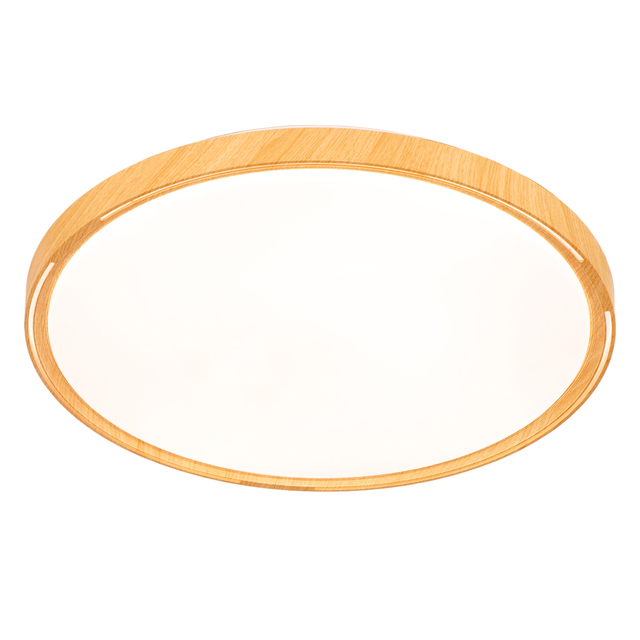 Modern LED Thin Ceiling Light Acrylic Ceiling Nordic Minimalist Style 3500K Wood Color for Bedroom Use
