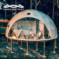 Tenda a cupola gedetica in PVC Guangdong 7m cupole Glamping per Resort dell'hotel