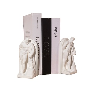 Sujetalibros de escultura romana de estilo europeo Retro JY, decoración del hogar, soporte de <span class=keywords><strong>libro</strong></span> de estudio de oficina con adornos para almacenamiento de libros de escritorio - Product Image 3