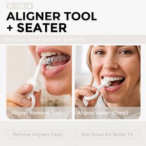 Kit Portátil 2 en 1 para Retirar Alineadores Dentales y Colocar las Bandas de Retención <span class=keywords><strong>Invisalign</strong></span> - Product Image 1