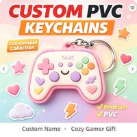 Porte-clés 3D en PVC souple, étanche, imprimé UV, vente en gros, conception de moule en caoutchouc personnalisé, figurine de mascotte de dessin animé, fournisseur, cadeau pour gagnant