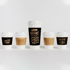 Bicchieri di Carta Personalizzati Ecologici e Riciclabili per Asporto, 6oz 8oz 12oz, Parete Singola, Bianchi per Caffè - Product Image 5