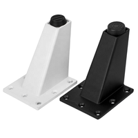 Pied de meuble réglable en alliage d'aluminium pour la maison, le bureau, le support de pied de meuble, supports métalliques durables