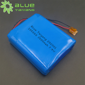 Biru Taiyang 185668 Lipo baterai 2s1p 7.4v 3500mah Lithium polimer Li Ion paket baterai 7.4v 3500mah - Product Image 1