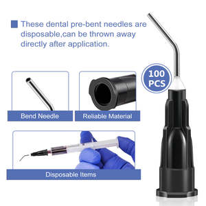 Punte di erogazione dentale in acciaio inossidabile con fornitura diretta in fabbrica punta dell'ago Pre-piegata 18G 20G 22G 25G - Product Image 4