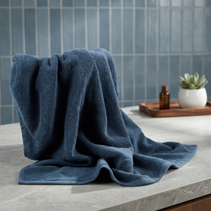 Serviette de bain de luxe 100% coton turc tissé, écologique, ultra douce et moelleuse, blanche, pour la douche et les hôtels - Product Image 3